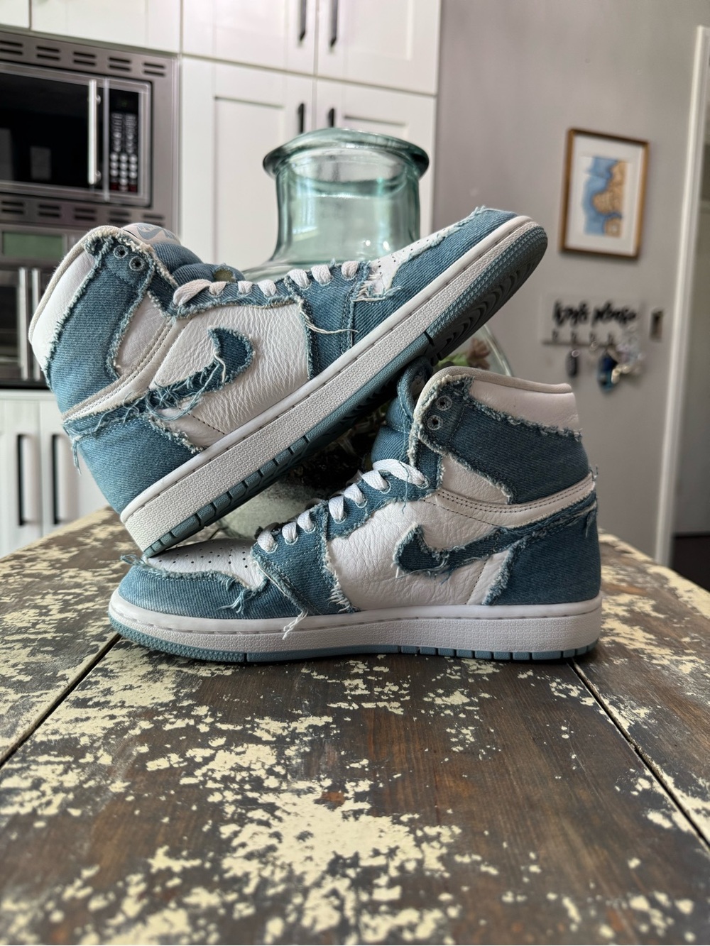 🔥Nike Jordan 1 Retro Demin 7Y/8.5W🔥